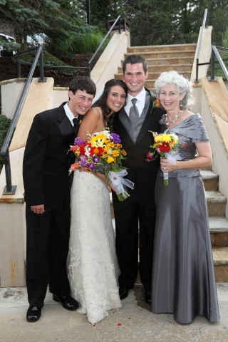 Jane Criminger (Johnson) with son Matt, daughter Kristen, and son-in-law Dean Boyle