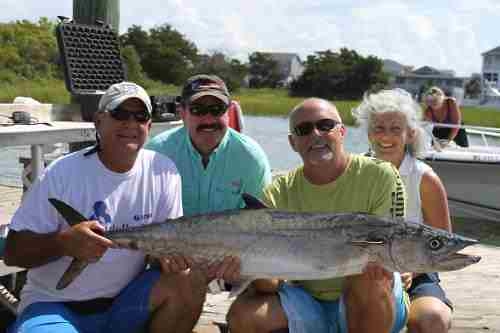 Layton Long and friends caught a 35-lb. king mackerel off the coast from Ocean Isle Fishing Center this summer (Jane Criminger Johnson)